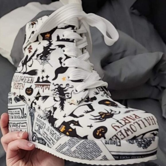 Women's Halloween Platform Wedge Boots, - Picture 1 of 8